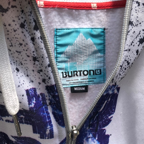 Burton Snowboards Zip-up Hoodie Sweatshirt - Picture 2 of 7